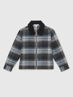 Surchemise Reiss Quincy Motor Cars en coton à carreaux