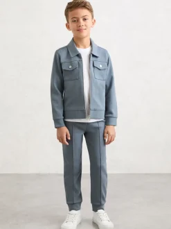 Surchemise zippée en interlock haut de gamme Reiss Médina