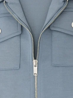 Surchemise zippée en interlock haut de gamme Reiss Médina