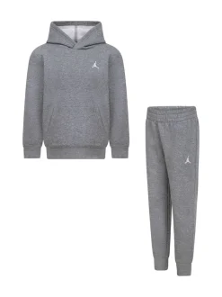 Survêtement Jordan gris Little Kids Brooklyn à sweats à capuche et joggings