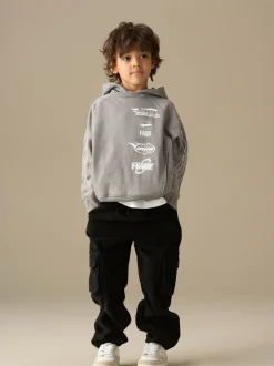 Sweat à capuche Angel & Rocket Hotwheels délavé