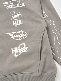 Sweat à capuche Angel & Rocket Hotwheels délavé