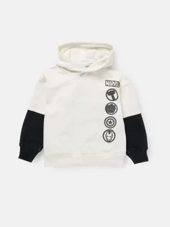 Sweat à capuche Angel & Rocket Marvel à manches factices