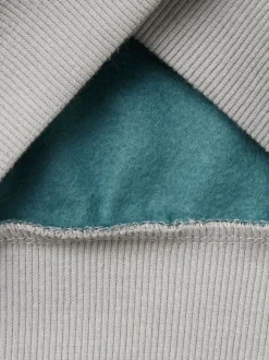Sweat à capuche Benetton bleu à manches longues avec logo