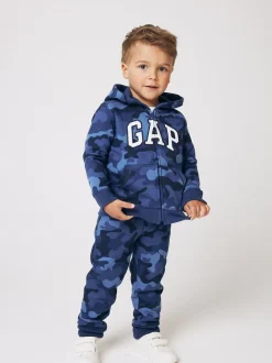 Sweat à capuche zippé avec logo Gap (nouveau-né - 5 ans)