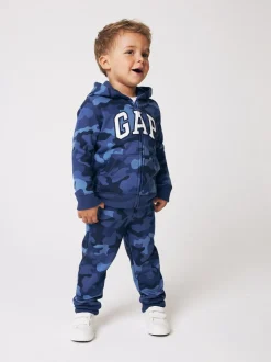 Sweat à capuche zippé avec logo Gap (nouveau-né - 5 ans)