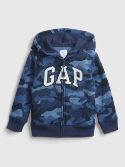 Sweat à capuche zippé avec logo Gap (nouveau-né - 5 ans)