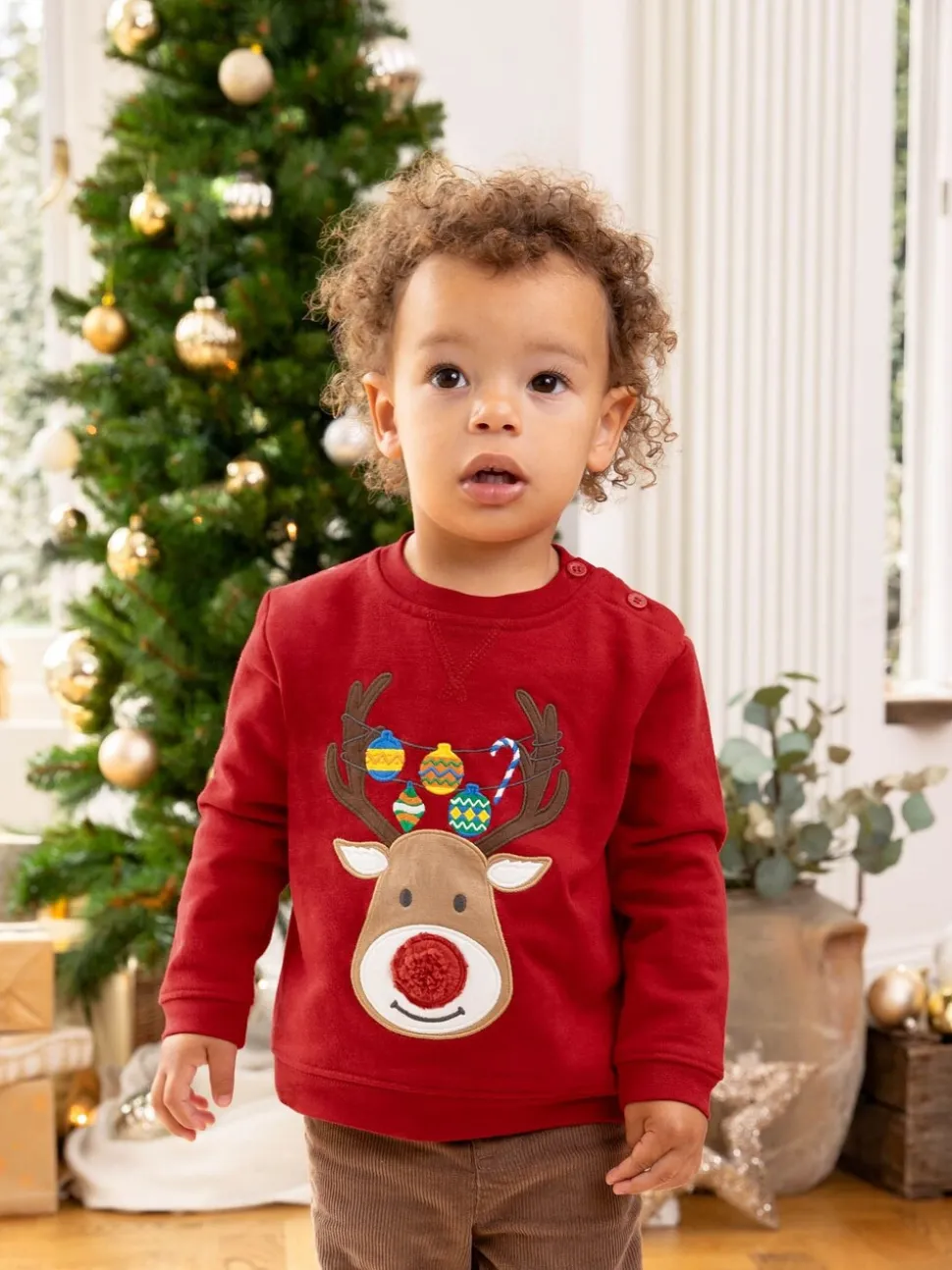 Sweat à motif appliqué Jojo Maman Bébé Noël