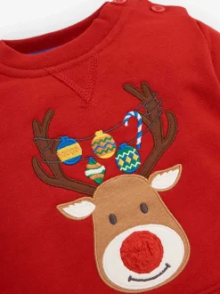 Sweat à motif appliqué Jojo Maman Bébé Noël