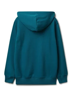 Sweat-shirt à capuche Benetton Garçons Bleu à logo Imprimé (6-14 ans)