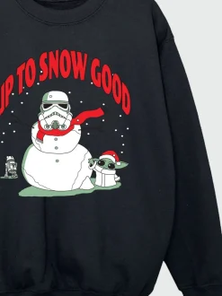 Sweat-shirt de Noël Brands In Star Wars The Mandalorian Snowman