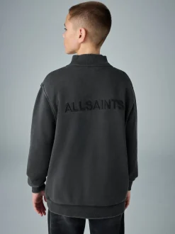 Sweat-shirt smALLSAINTS délavé à logo et col cheminée