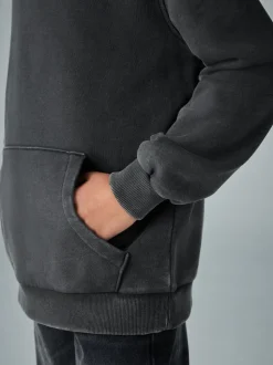 Sweat-shirt smALLSAINTS délavé à logo et col cheminée