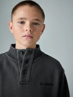 Sweat-shirt smALLSAINTS délavé à logo et col cheminée