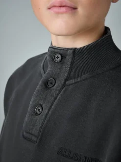 Sweat-shirt smALLSAINTS délavé à logo et col cheminée