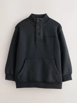 Sweat-shirt smALLSAINTS délavé à logo et col cheminée