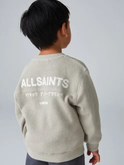 Sweat-shirt smALLSAINTS Underground oversize gaufré à col rond pour garçons