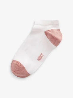 talon et orteil Blanc/brillants - Paquet de chaussettes de sport en coton riche 7