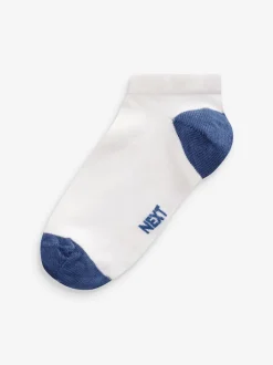 talon et orteil Blanc/brillants - Paquet de chaussettes de sport en coton riche 7