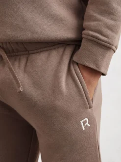 Taupe (Taupe) - Ensemble sweat-shirt et survêtement Reiss Avery en mélange de coton