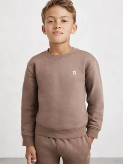 Taupe (Taupe) - Ensemble sweat-shirt et survêtement Reiss Avery en mélange de coton