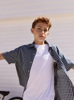 Teinte bleue - Short en denim 100% coton extra long (3-16ans)