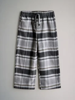 The Set lot de 2 ensembles t-shirts en jersey de coton à manches longues et pyjamas avec bas tissé