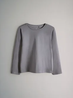 The Set lot de 2 ensembles t-shirts en jersey de coton à manches longues et pyjamas avec bas tissé