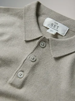 The Set lot de 3 pulls à col en maille à manches longues