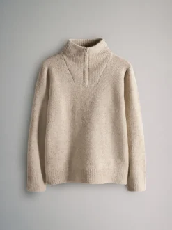 The Set lot de 2 pulls en maille à col zippé