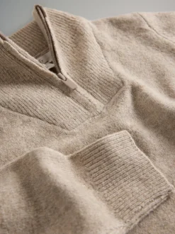 The Set lot de 2 pulls en maille à col zippé