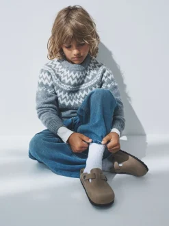 The Set lot de 2 pulls unisexes en maille jacquard famille enfant