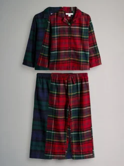 The Set lot de 2 pyjamas à carreaux tissés traditionnels