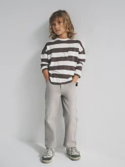 The Set lot de 4 t-shirts en coton slub à manches longues