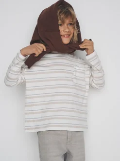 The Set lot de 4 t-shirts en coton slub à manches longues