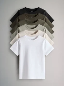 The Set lot de 6 t-shirts en coton classiques