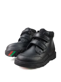 Toezone Felix Bottes noires à fermeture à bande anti-déchirure