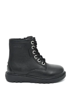 Toezone Storm Garçons Leather Ortholite Ankle Noir Bottes