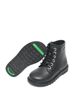 Toezone Storm Garçons Leather Ortholite Ankle Noir Bottes