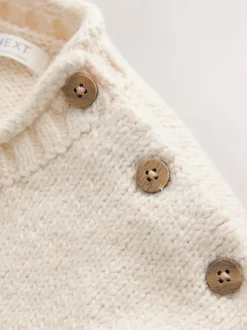 Tortue crème - Personnage Pull Col rond en maille (3mois-7ans)