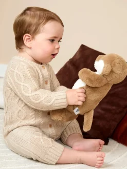 Tout-en-un JoJo Maman Bébé en maille torsadée avec Chapeaux