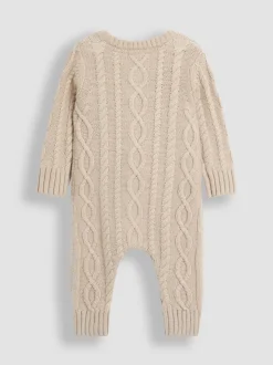 Tout-en-un JoJo Maman Bébé en maille torsadée avec Chapeaux