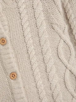 Tout-en-un JoJo Maman Bébé en maille torsadée avec Chapeaux