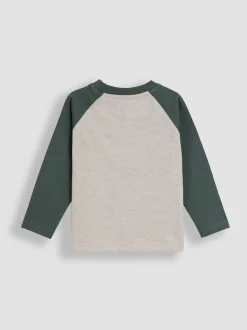 Tracteur Marron - Haut JoJo Maman Bébé à motif appliqué