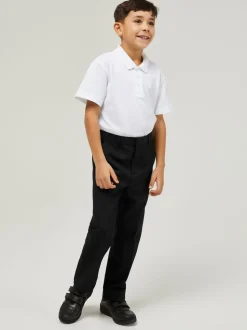 Trutex Junior Garçons Coupe classique Noir School Pantalons