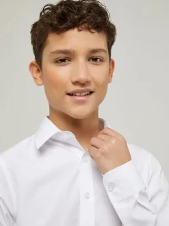 Trutex Lot de 3 chemises blanches à manches longues