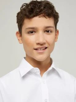 Trutex White Regular Fit Manches courtes  3 Pack School Shirts