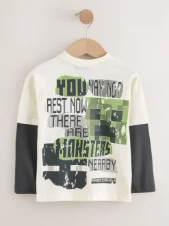 T-shirt Angel & Rocket Minecraft à logo