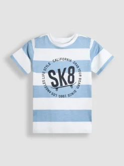 T-shirt JoJo Maman Bébé Skate rayé