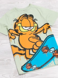 T-shirt Vanilla Underground Garfield garçon à manches courtes